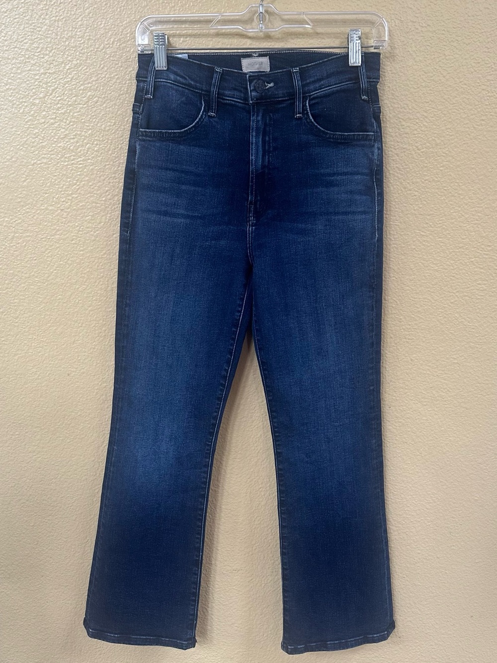 MOTHER Lil’ Hustler Ankle Heirloom Wash Cropped Flare Jeans Size 27 New With Tag - Picture 6 of 16